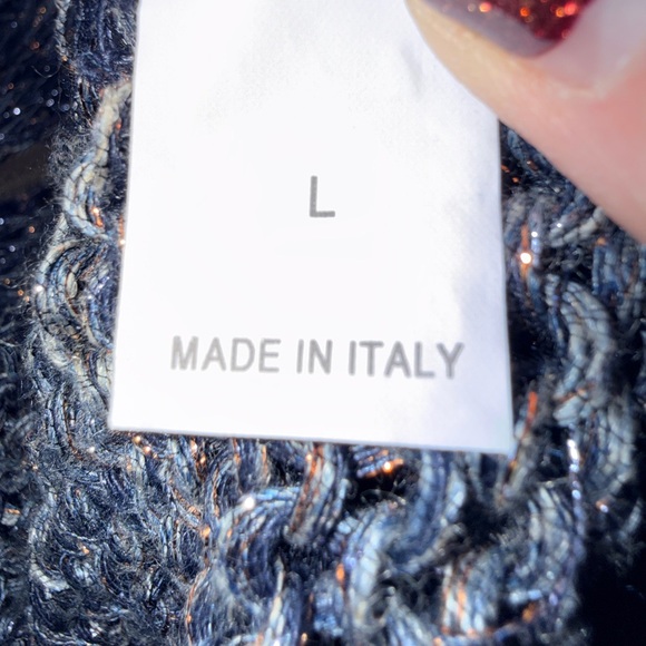 Brunello Cucinelli Zip Front Chunky Metallic Sweater Vest Size Large - Picture 13 of 13